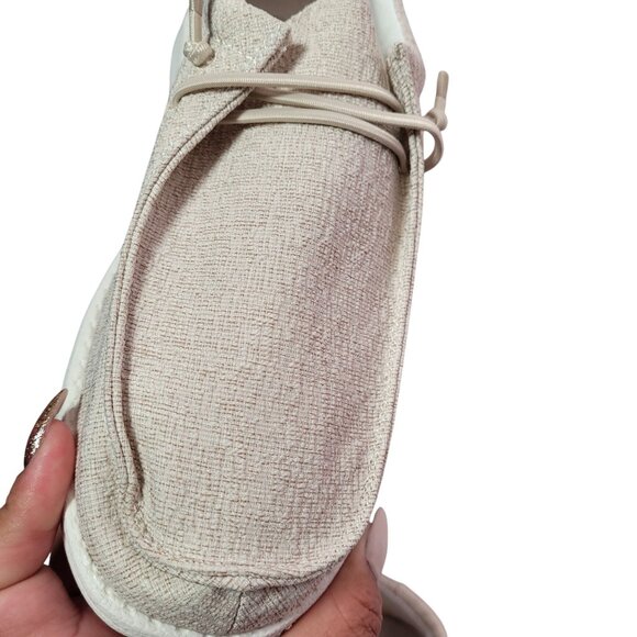 WHITIN Men's Wide Slip-On Loafers Ultra-Light Beige Casual Shoes Size 40 (8) - Picture 9 of 9